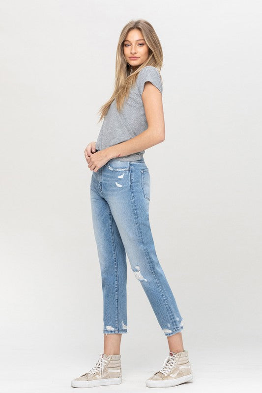 Women Papaya Denim Jeans & Jeggings  Distressed Mom Jeans midwash •  FitForFelix