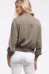 Adriane Ruched Sleeve Jacket