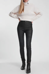 Brielle Faux Leather High Waisted Skinny Trousers