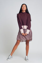 Camilla Maroon High Neck Knitted Sweater